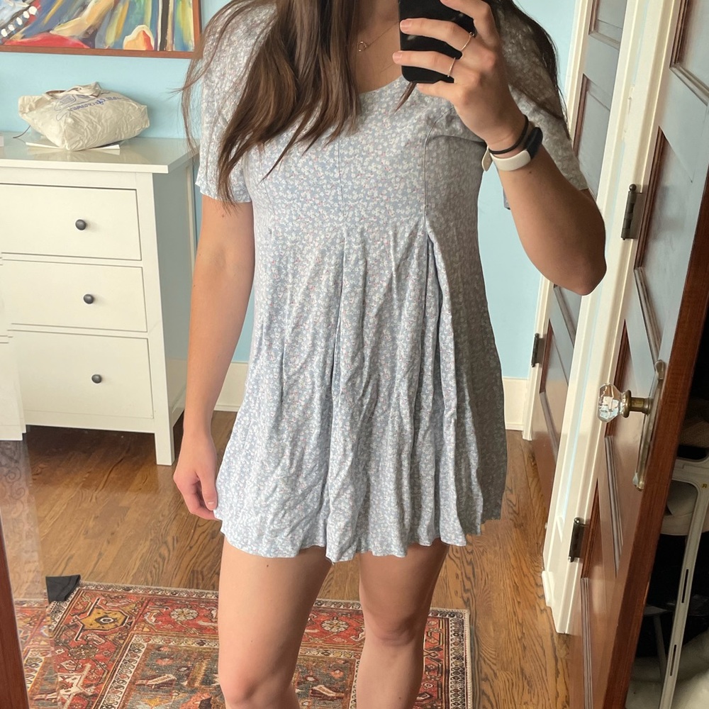 Vintage Floral Babydoll Dress
